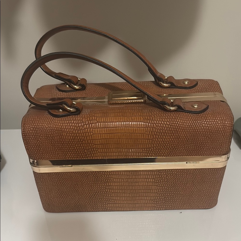 Brown box bag